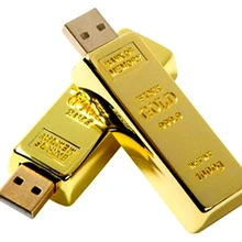 Мода Bullion gold bar Флешка 128 ГБ USB флэш-накопитель 64 ГБ 32 ГБ 16 ГБ 8 ГБ флеш-накопитель Memoria USB флэш-диск карта памяти приводы