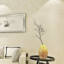 Современная 3D Нетканая настенная бумага, одноцветная настенная бумага, тисненая настенная бумага для гостиной, спальни, ТВ-фона