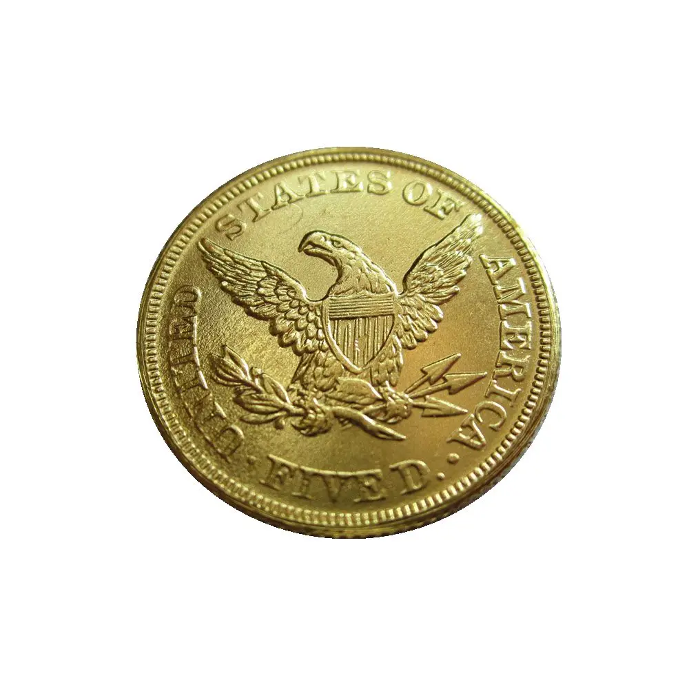 Дата 1854-D 1854-O 1854-S 1855-C 1855-D 1855-S 1856 1856-D США$5 позолоченные(полуорлы) голова свободы копия монет - Цвет: 1856