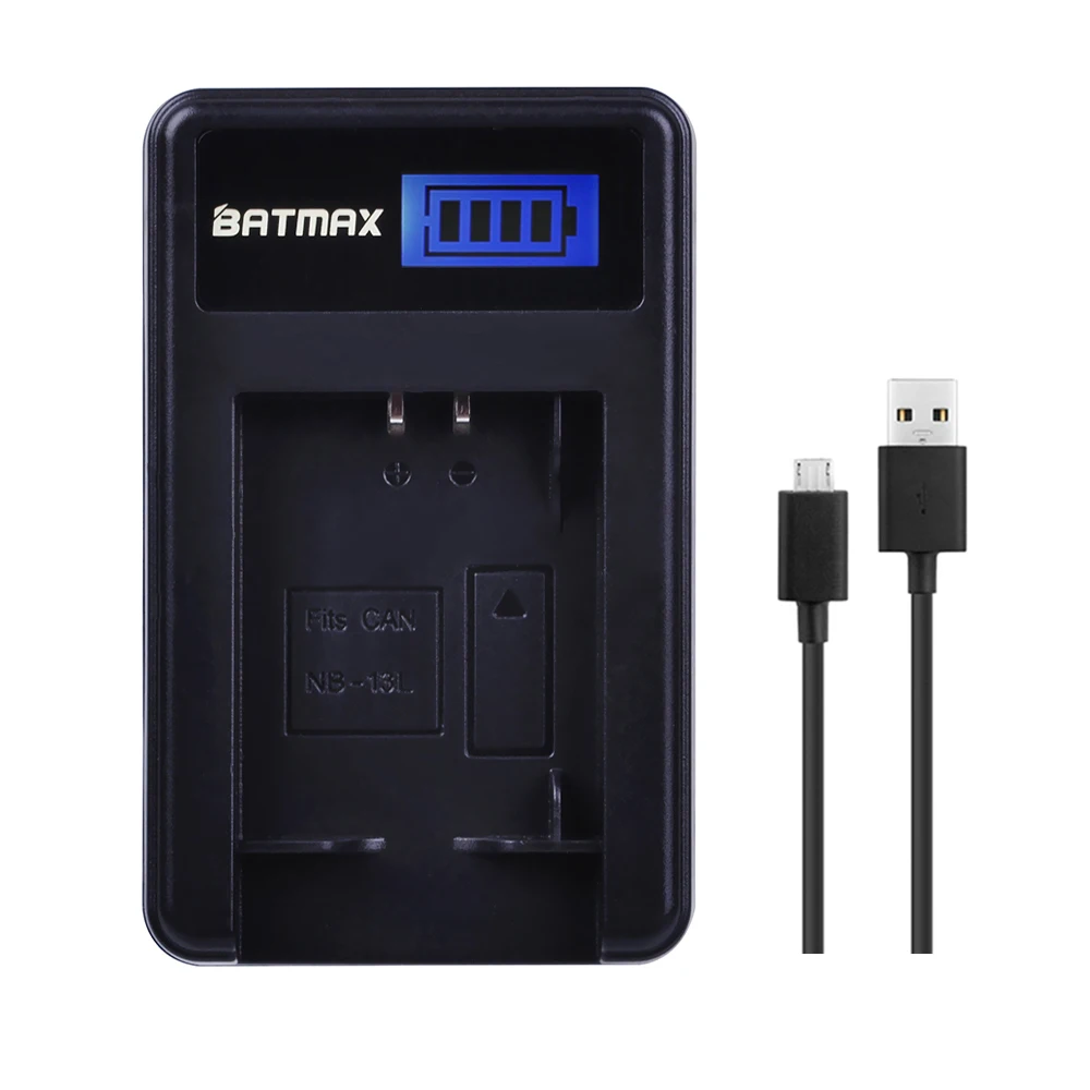 Batmax Nb-13L Nb 13L Nb13L Caricabatterie Usb Lcd Per Canon Powershot G5X G7X G9X G7 X Mark Ii G9 X,Sx620 Sx720 Sx730 Hs