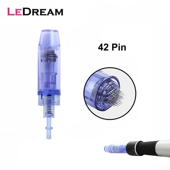 

10pcs/lot Bayonet Long Blue 42 Pin Micro Needles Cartridges Microneedles For Electric Dr Derma Pen A1 Tattoo Tips Facial Care