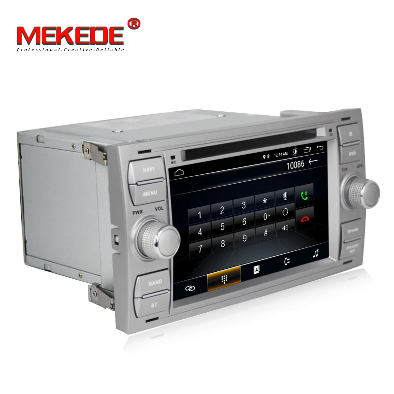 Excellent MEKEDE Pure Android 8.1 Car DVD GPS Navi Player Stereo Radio Audio For Ford Focus 2 Mondeo S C Max Fiesta Galaxy Connect With 5