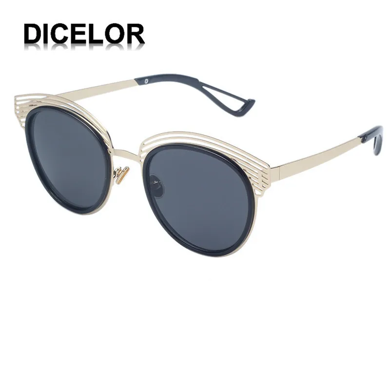 18DICELOR Brand Polarized Sunglasses Womens Semi Rimless Metal Frame Mirror Coating Eyewear Unisex Glasses font b
