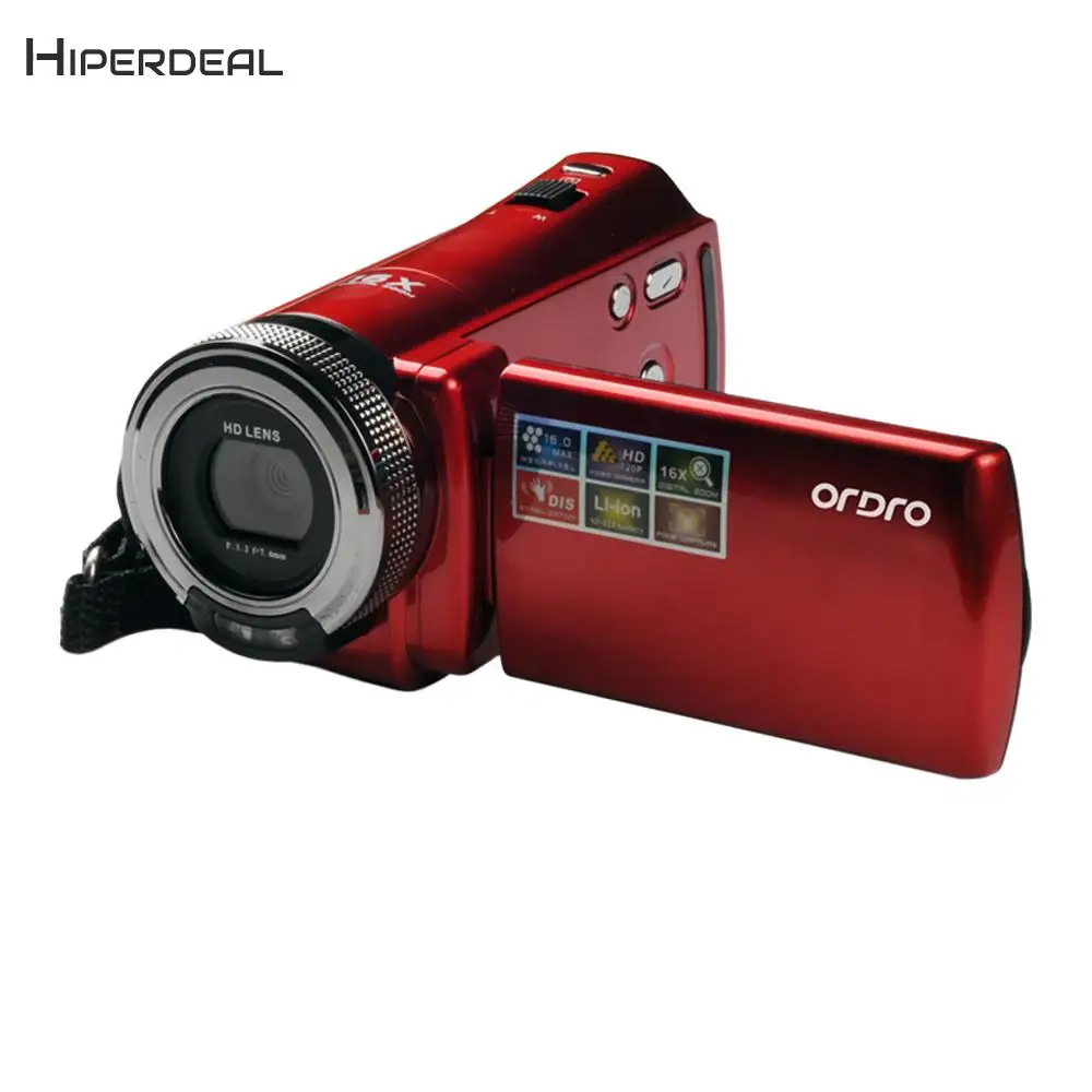 HIPERDEAL ORDRO DDV-108 16MP 720P 16X цифровой зум dvc Цифровая видеокамера 2,7 дюймов ЖК-экран автоматический цифровой