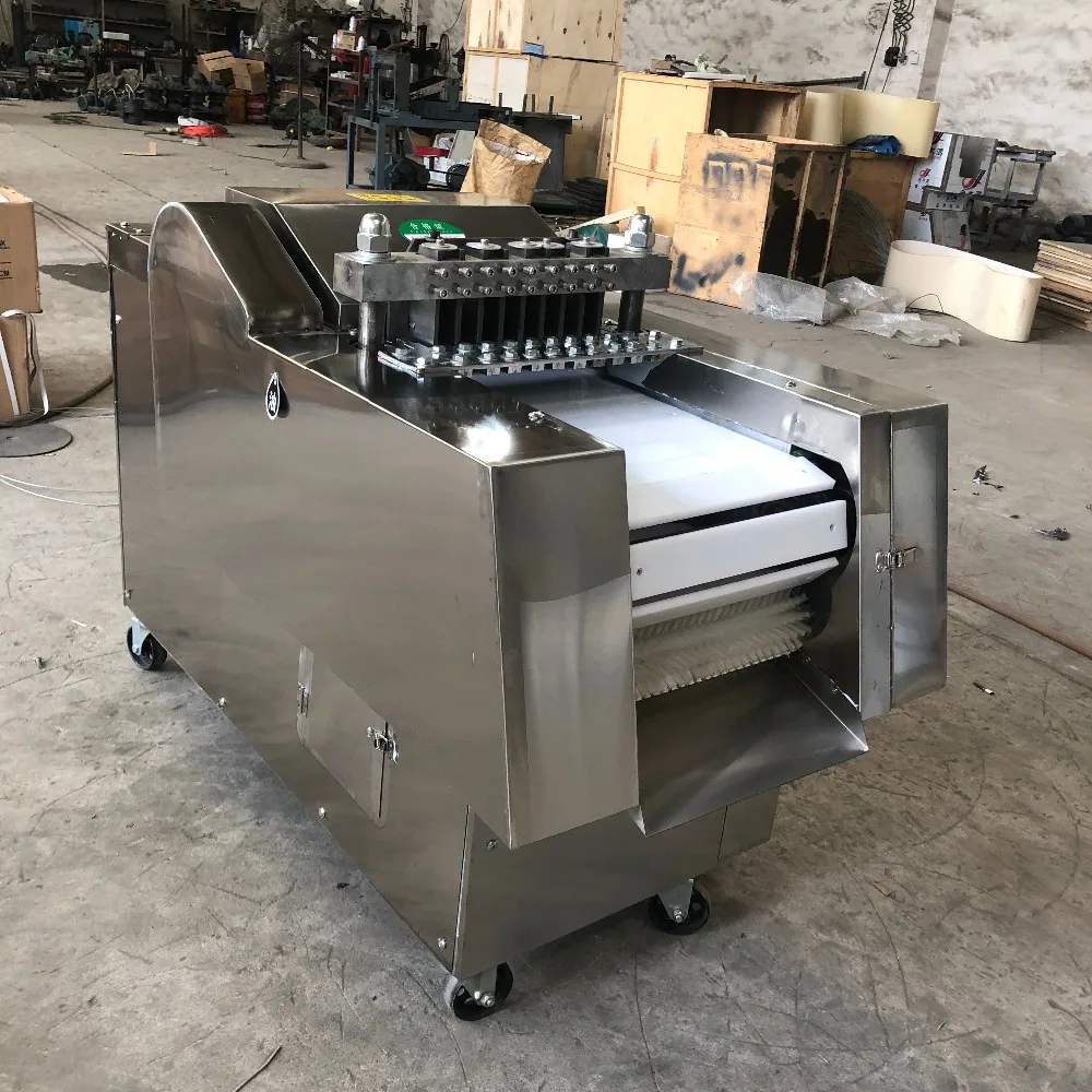 automatic chicken cube cutter slicer/forzen beef pork meat dicer cutter