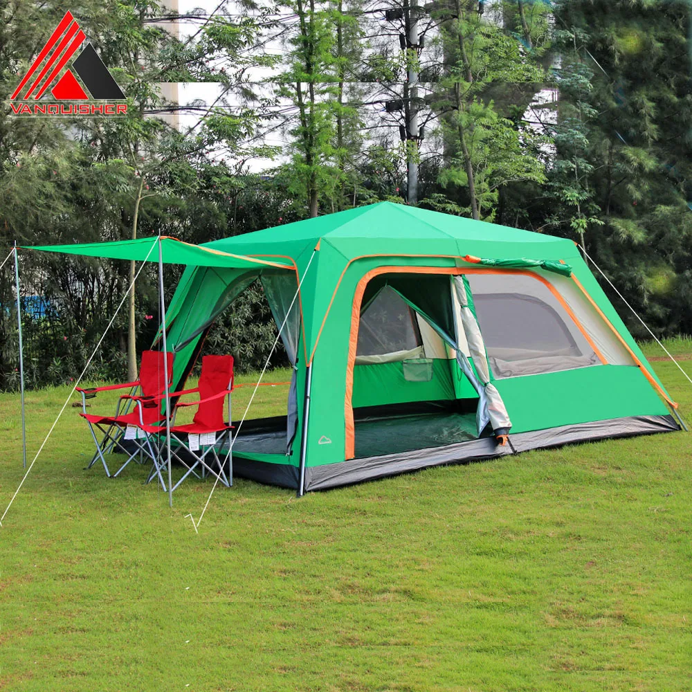 

VANQUISHER Automatic large space one hall one bedroom waterproof windproof family party camping tent Outdoor big family tent