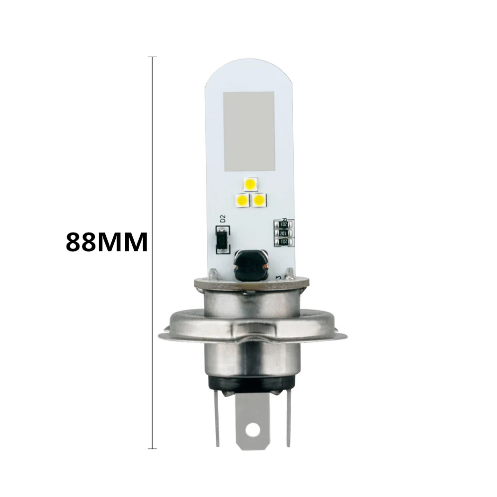 CJXMX 1X H4 светодиодные лампы для фар мотоцикла 6SMD 1400LM мото лампа скутера фары DRL
