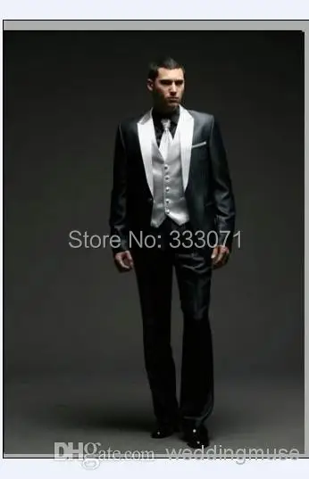 font b Custom b font font b Made b font Groom Tuxedos Best man Black