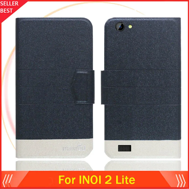 

5 Colors Hot!! INOI 2 Lite Case Customize Ultra-thin Leather Exclusive Phone Cover Book Card Slots Free Shipping