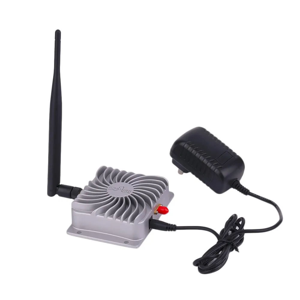 2.4GHZ Super Long Range High Speed IEEE802.11b/g/n WiFi WLAN Signal Booster 5W Wifi Wireless Broadband Amplifier Silver new 2pcs 5w 5 8ghz wifi wireless broadband amplifier plug and play 802 11b g n high power range signal booster for wifi router