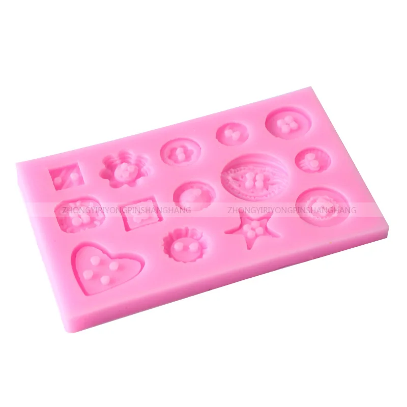Кнопки серии формы силиконовые формы для торта кухонные формы для выпечки для конфет выпечки украшения помадки Инструменты для выпечки