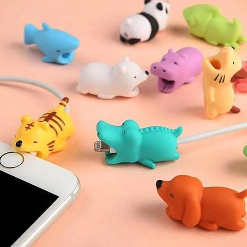 

Protector Cable Bite Cute Animal Cable For iPhone USB Cable Chompers Charger Wire Holder For iPhone Cable Dropshipping