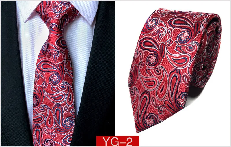 Новые мужские галстуки, мужские галстуки,, деловые классические жаккардовые галстуки, галстуки для отдыха, официальные галстуки высокого качества из полиэстера - Цвет: YG-02