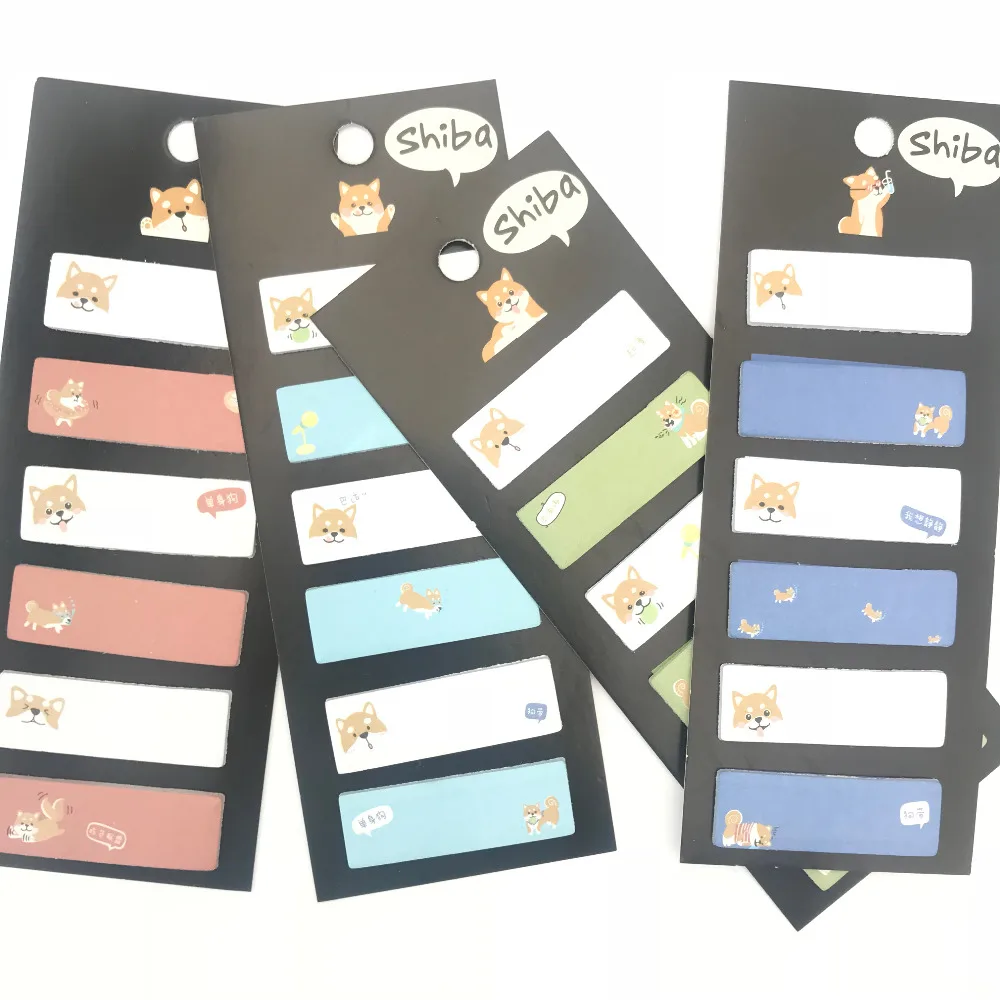 

1 Pack Kawaii Shiba Inu Memo Pad Sticky Notes Notepads Student Paper Stationery School Office Supply