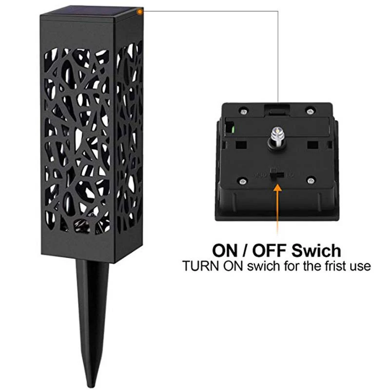Солнечный светодиодный путь белое теплое освещение Водонепроницаемый пейзаж свет лужайки для шланг для полива огорода, двора