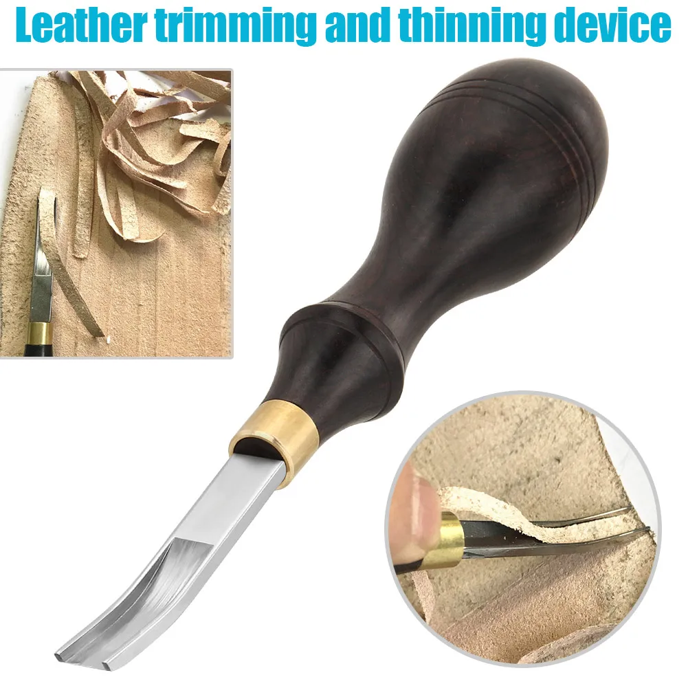 

Economical Handmade Leathercraft Leather Cut Edge Beveler Cutting Groover Skiving Trimming DIY Leather Craft Tool ds99