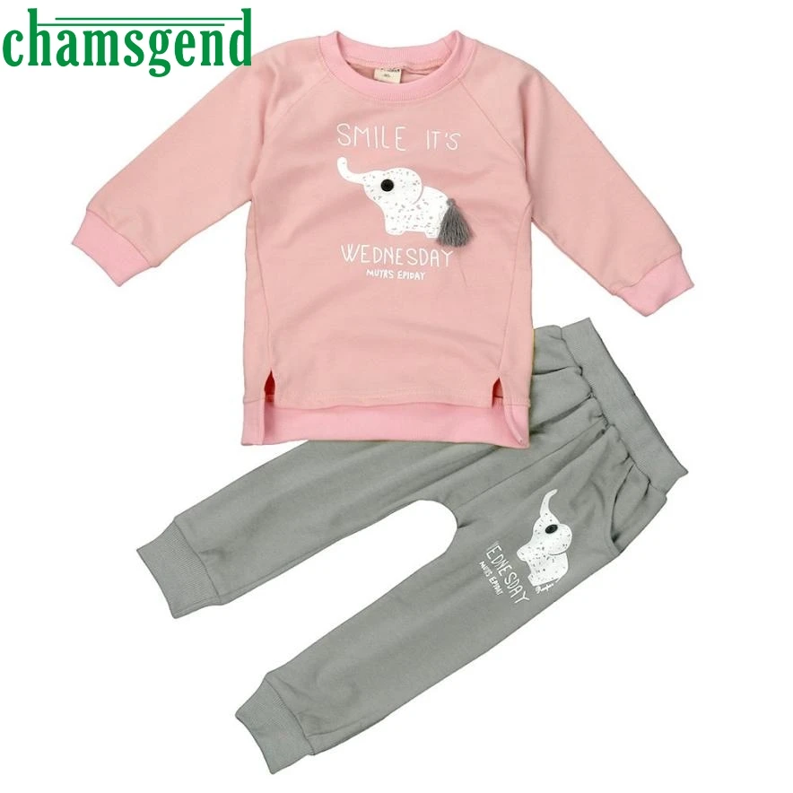 

kids clothing set Clothes Set Winter Kid Girls Boy Color Paint Letters full Sweater+Pant Sports Suit P30 fashion children Apr 24