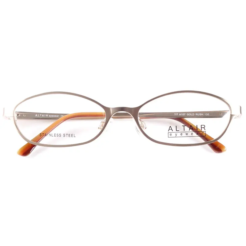 

Traditional metal glasses frames spring hinge
