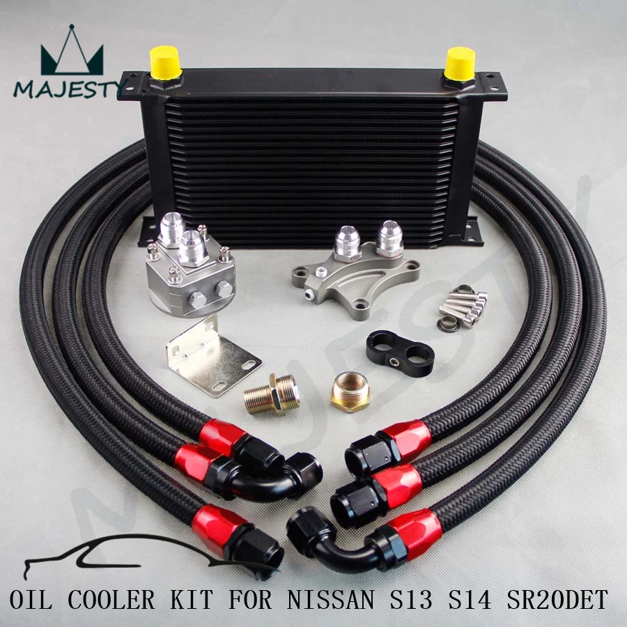 22 ROW OIL COOLER KIT FOR NISSAN Silvia S13 S14 S15 180SX 200SX 240SX