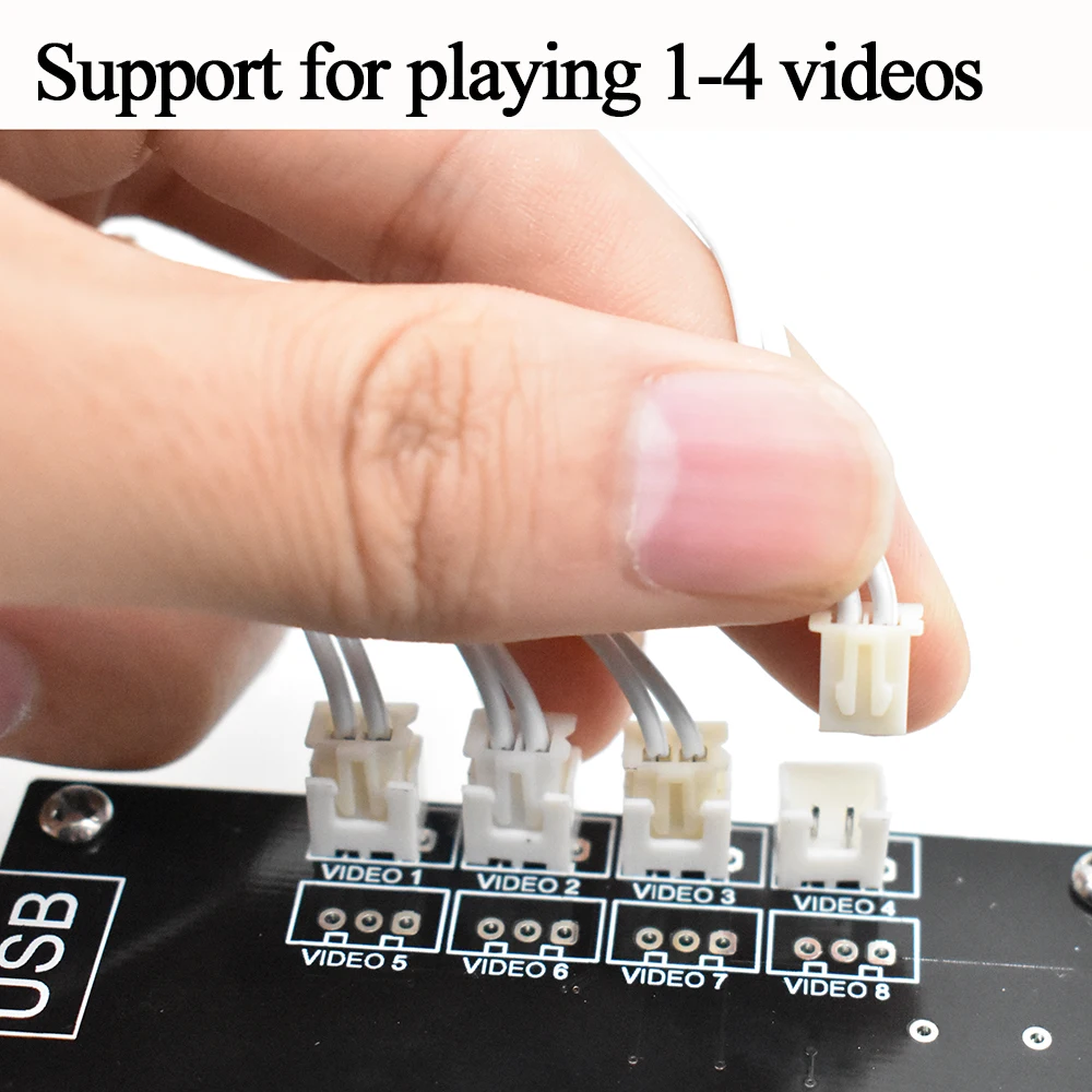  Accesorios de sala de Escape reproductor de vídeo Hd pulse 4 botones para reproducir 4 vídeos difer