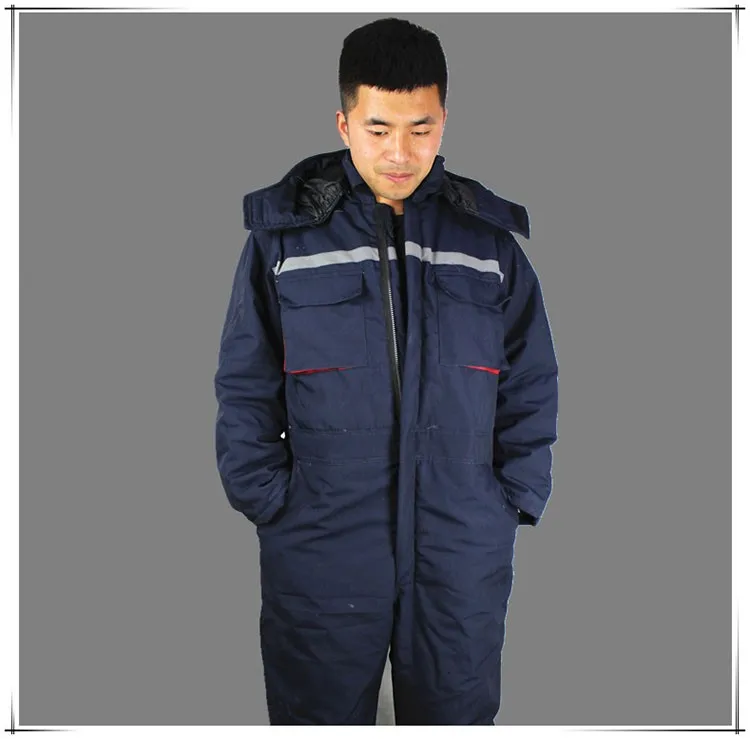 CCGK Winter working clothing Men wadded padded safety clothing outdoor work wear thicken warm protective reflective overalls (4)