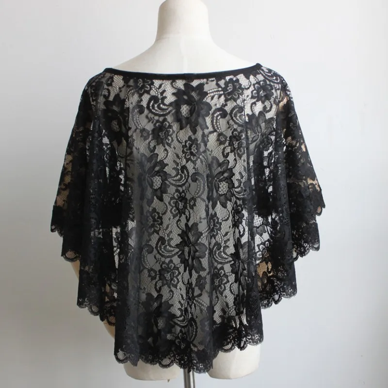 black lace wrap