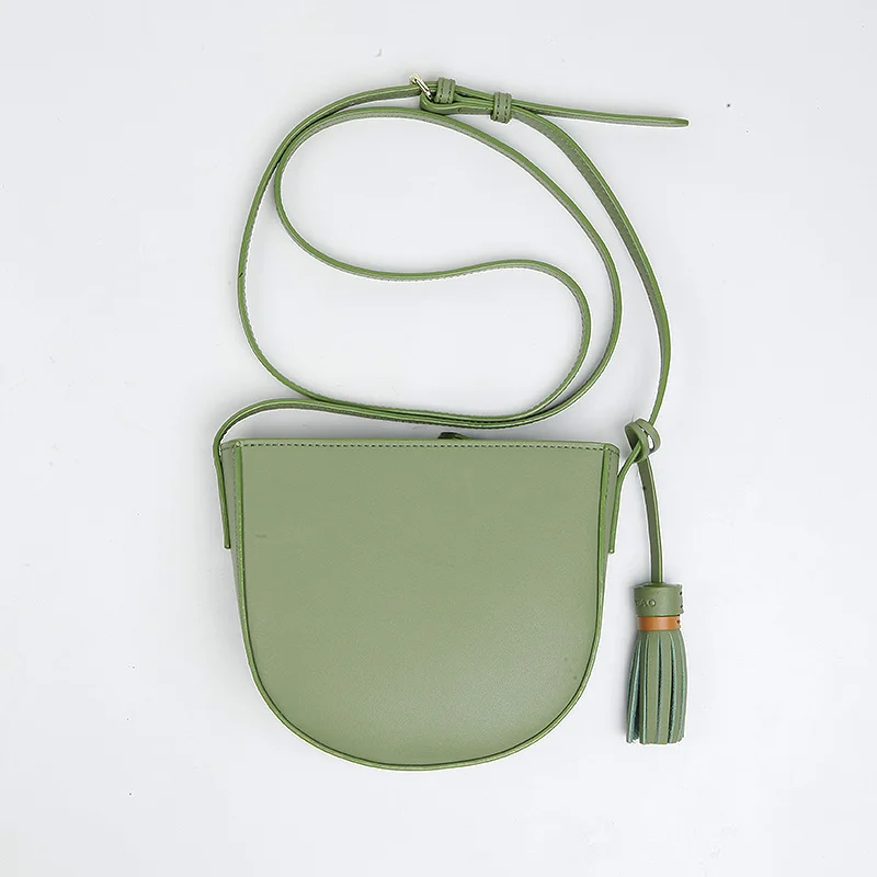 EMMA YAO, женские сумки через плечо, Дизайнерская кожаная женская сумка, брендовая сумка через плечо - Цвет: Green