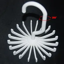 Круглый пластиковый крючок для галстука, вешалка для галстука, 18-20 коготь, рамка для дисплея, Влажная и сухая, двойное использование, высокое качество жизни, вращение на 360 °