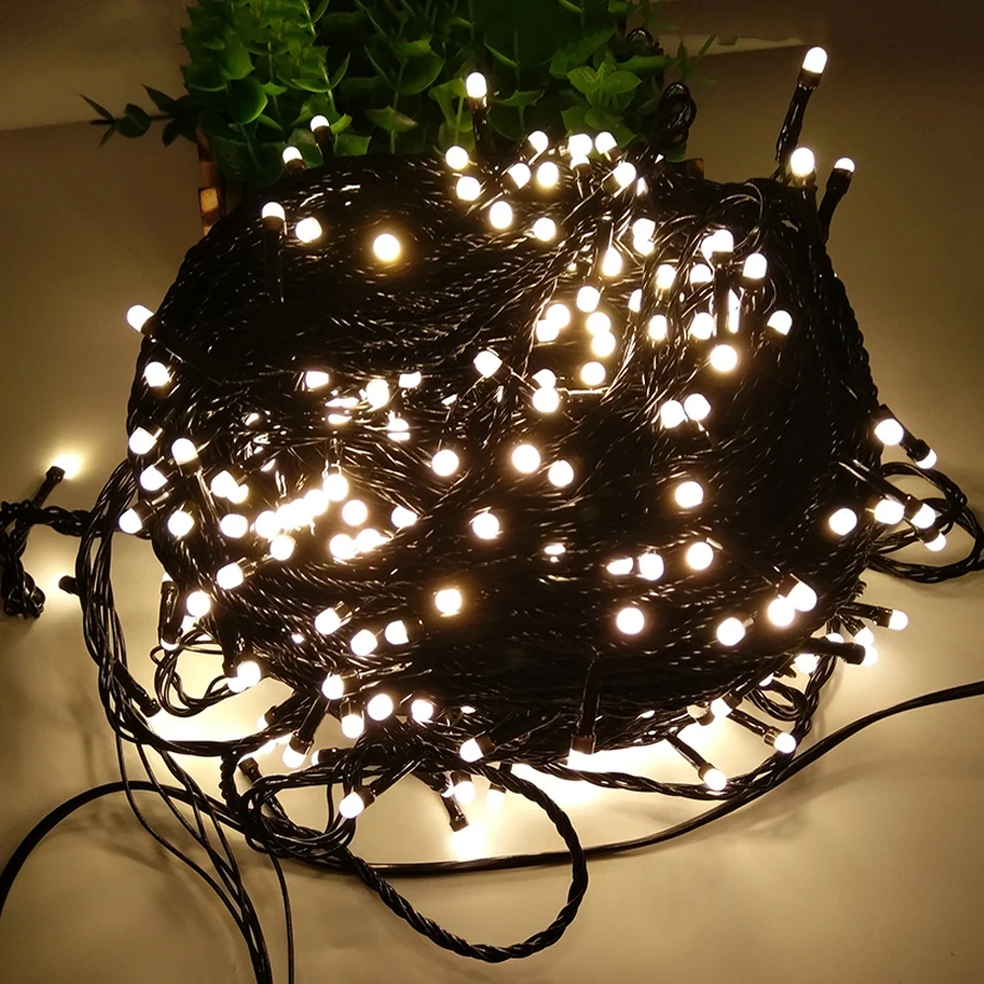 

Thrisdar 100M 500 LED Christmas Fairy Led String Light 8 Modes Outdoor Garden Backyard Garland Wedding Party Holiday Fairy Light