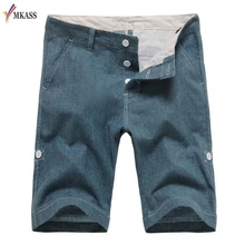 Летние повседневные шорты мужские льняные модные стильные мужские шорты Бермуды пляжные черные шорты M-3XL короткие для мужчин