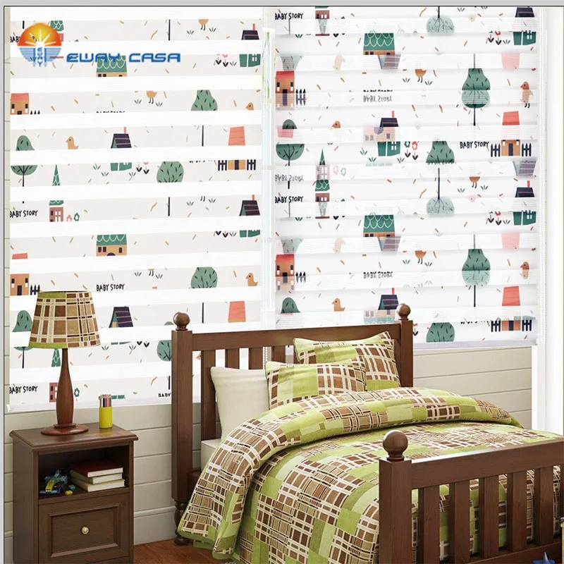 Us 21 95 Eway Casa Customized Roller Blinds Printed Children Cartoon Zebra Blinds For Kids Room Studyroom Home Window Curtain No Zb P Kid In Blinds