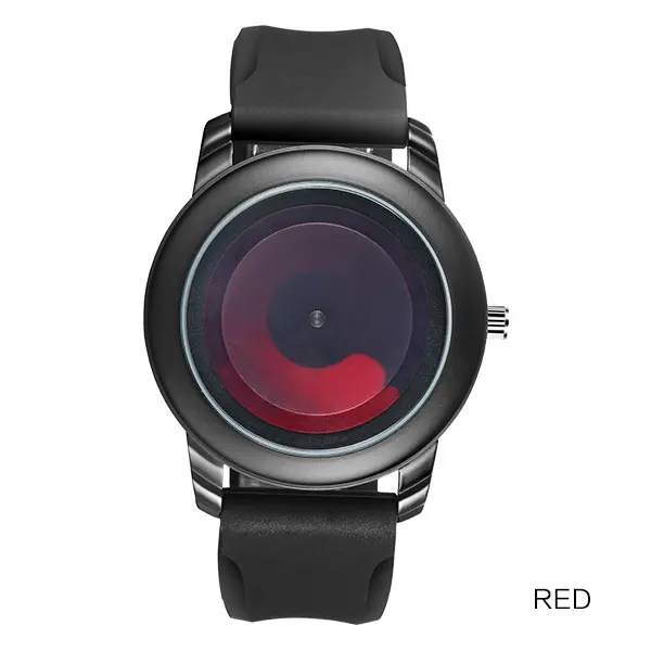 Модные мужские часы унисекс BOAMIGO бренд Мужские кварцевые часы Креативный дизайн резиновые аналоговые наручные часы relogio masculino - Цвет: red