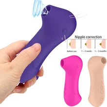 10 Speeds Nipple Suction Vibrator For Women Sucking Clitoris Stimulator Oral Licking Clit Vibrator Sex Toys For Adult