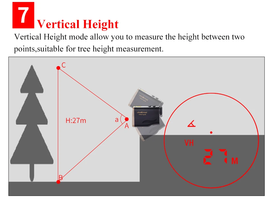 LaserWorks лазерный дальномер 1200 м измерение высоты дерева несколько функций лазерный дальномер