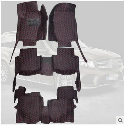 

High quality! Special car floor mats for Mercedes Benz GLS 350d 7 seats 2019-2016 waterproof durable carpets for GLS350d 2017