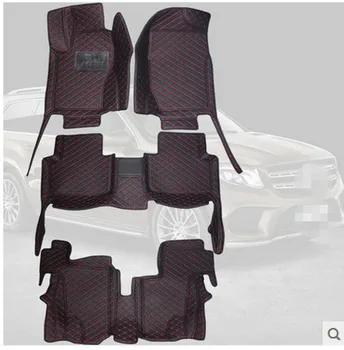 

High quality! Special car floor mats for Mercedes Benz GLS 350d 7 seats 2019-2016 waterproof durable carpets for GLS350d 2017