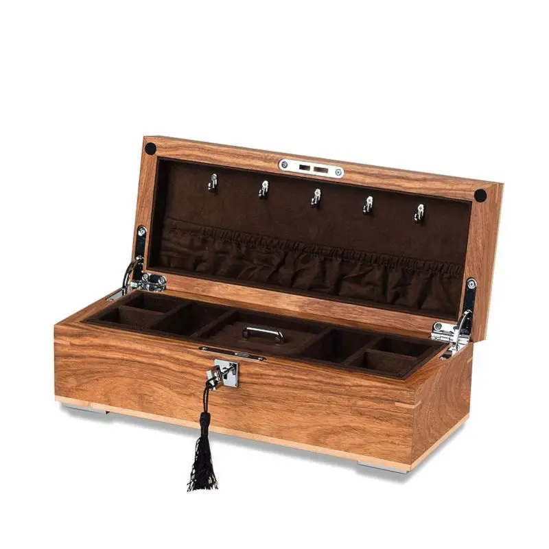 KINGSTAR double layer real rosewood jewelry box wood jewellery