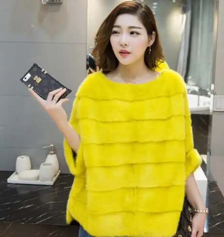 

Brand Famous Ladies Luxury fashion cloak mink fur coat 100/100 real imported sable mink fur cape