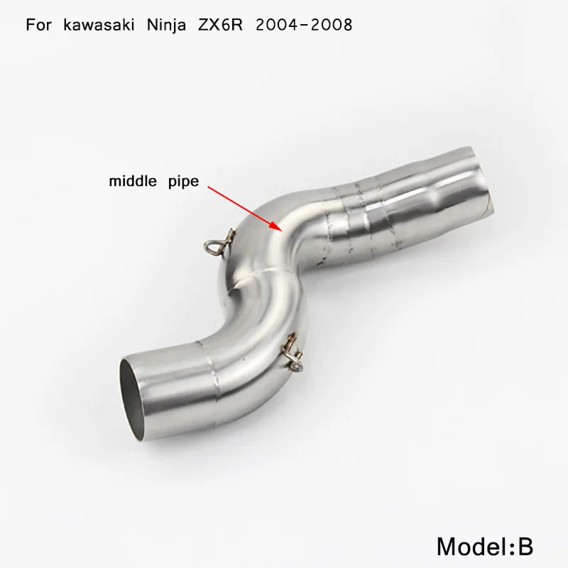 Silp on Для Кавасаки ZX-6R/636 2004- мотоциклетная средняя Соединительная труба с хвостом выхлопной трубы глушителя