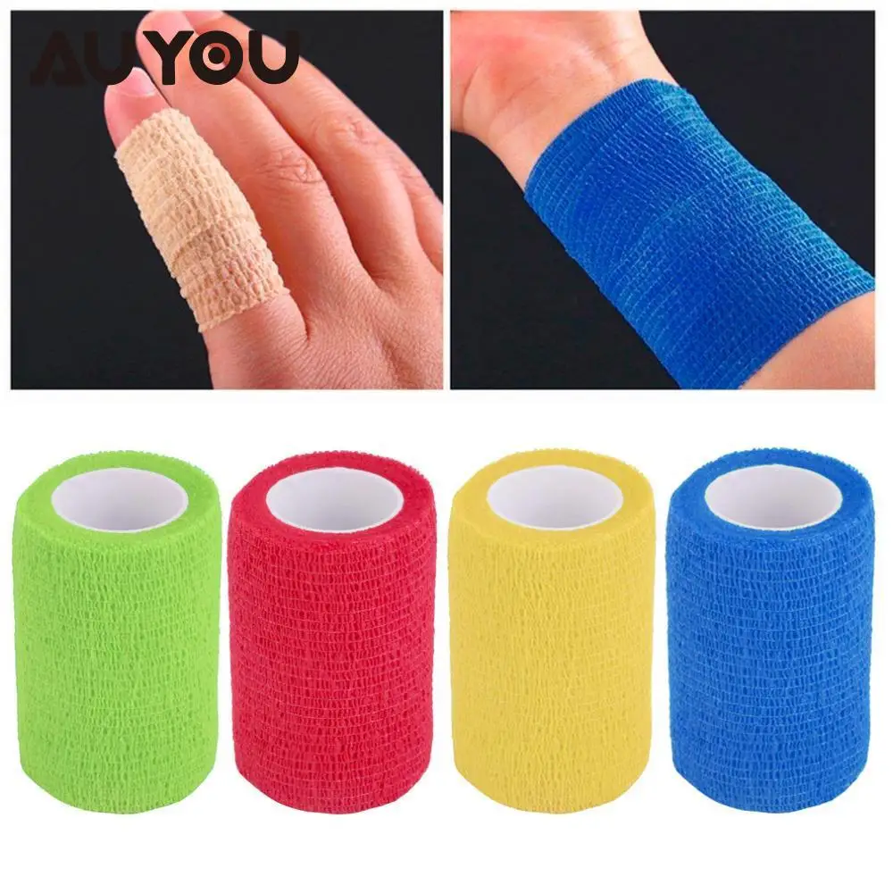 

AUYOU 5cm* 4.5m Security CE/FDA Certification Waterproof Self-Adhesive Elastic Bandage Cohesive First Aid Medical Health Care
