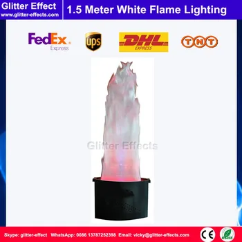 

Stage Effect LED lamp silk 1.5 meter white Fake simulative fire flame lighting artificial flame blow machine