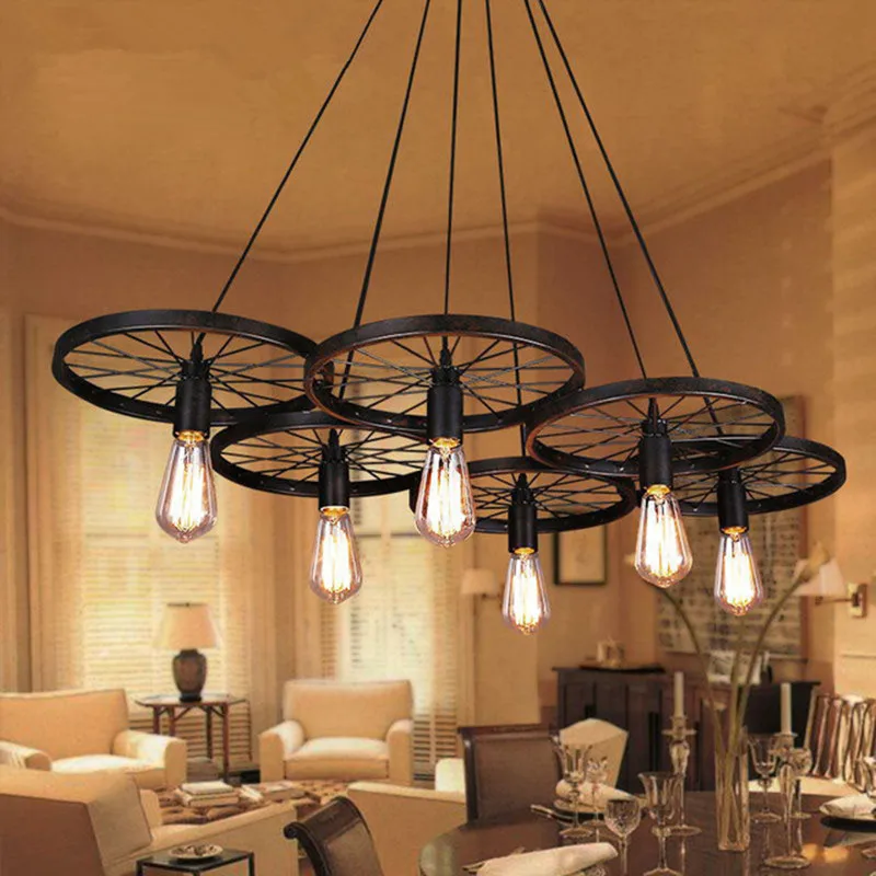 6 Light Loft Creative Pendant Lights Personality Retro Restaurant/Bar
