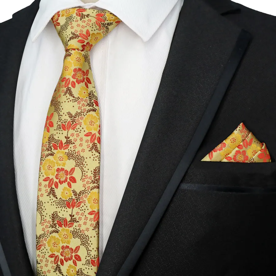 VIP галстук набор классический мужской шелк бизнес Свадебный жаккард цветы платок-галстук наборы карманные Квадратные аксессуары для галстуков