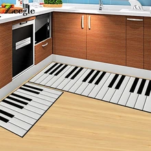 Zeegle Pianokeys Печатный входной коврик мягкие ковры для гостиной спальни прикроватные коврики Противоскользящие коврики для ванной комнаты кухонные коврики