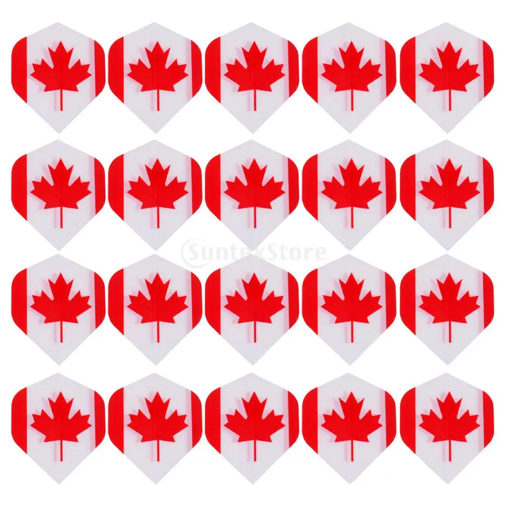 20 pieces Standard Dart Flights Professional Darts Accessories National Flag Design
