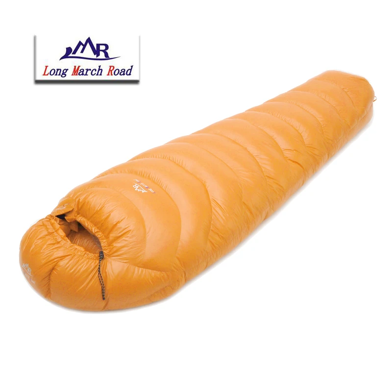 Skup LMR 3000G biały puch gęsi wypełnienie 45C ~ 35C Super wygodna temperatura wodoodporny śpiwór zimowy Sac De Couchage