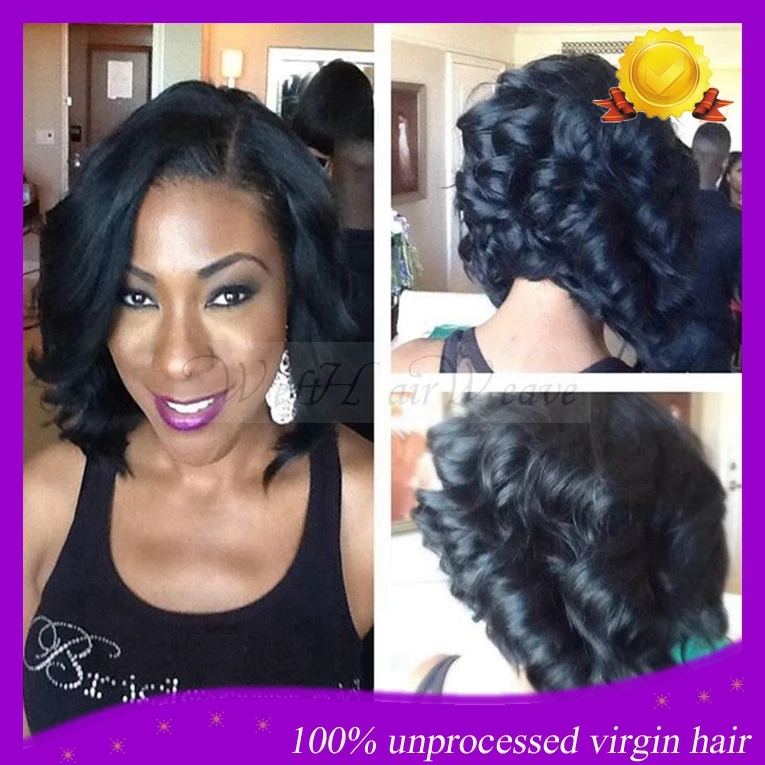 Layered Bob Wigs Short Human Hair Wigs Glueless Full Lace Wigs