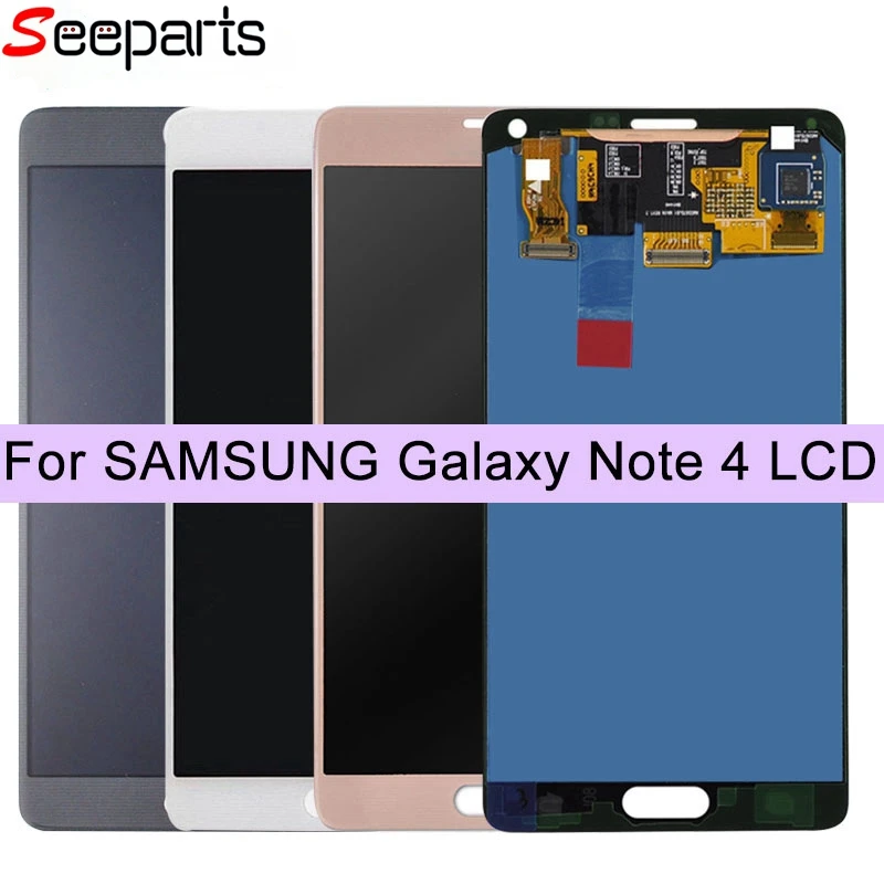100% протестированный ЖК-дисплей для Samsung Note 4 N910 N910A N910F Note4 сенсорный экран