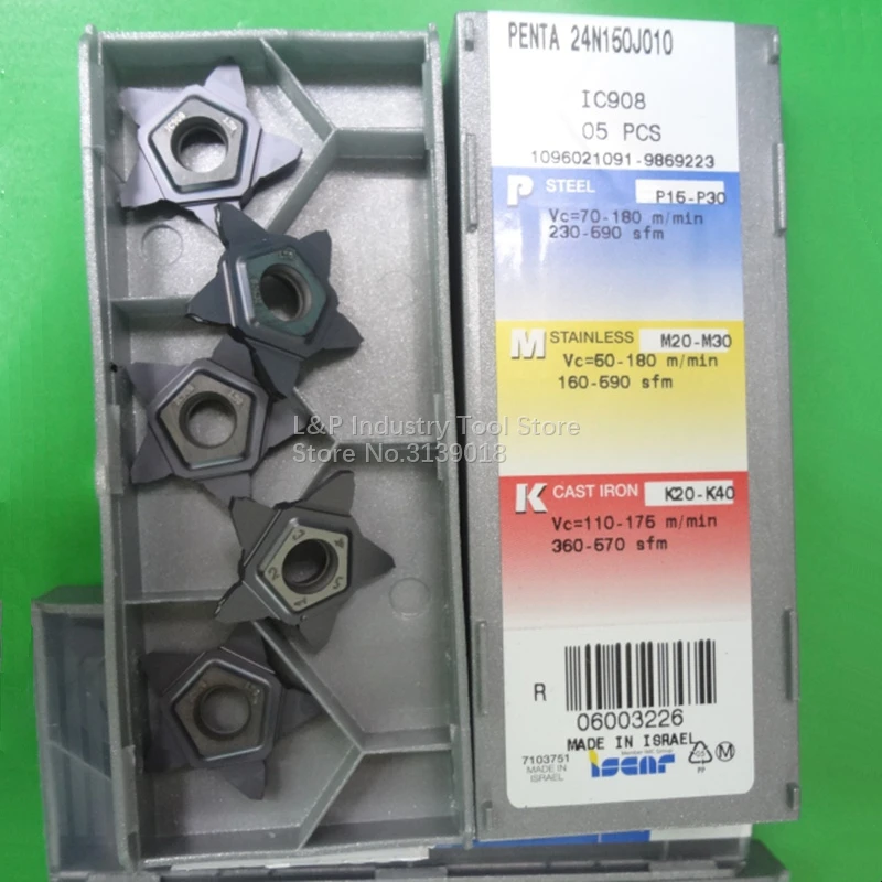Новый оригинал iscar проверенный PENTA24N150J010 IC908 карбидные вставки PENTA 24N150J010