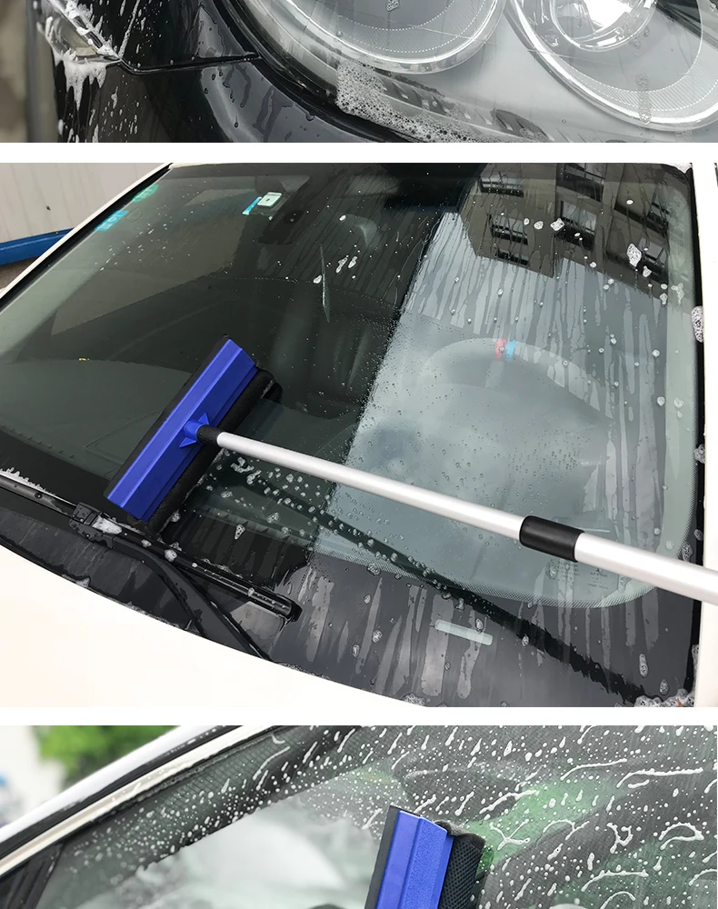 Автомойка оконная Щетка Ракель губка колесо щетка шениль Швабра шина щетка длинная ручка Автомобильная Чистящая Щетка для машины аксессуары Xammep